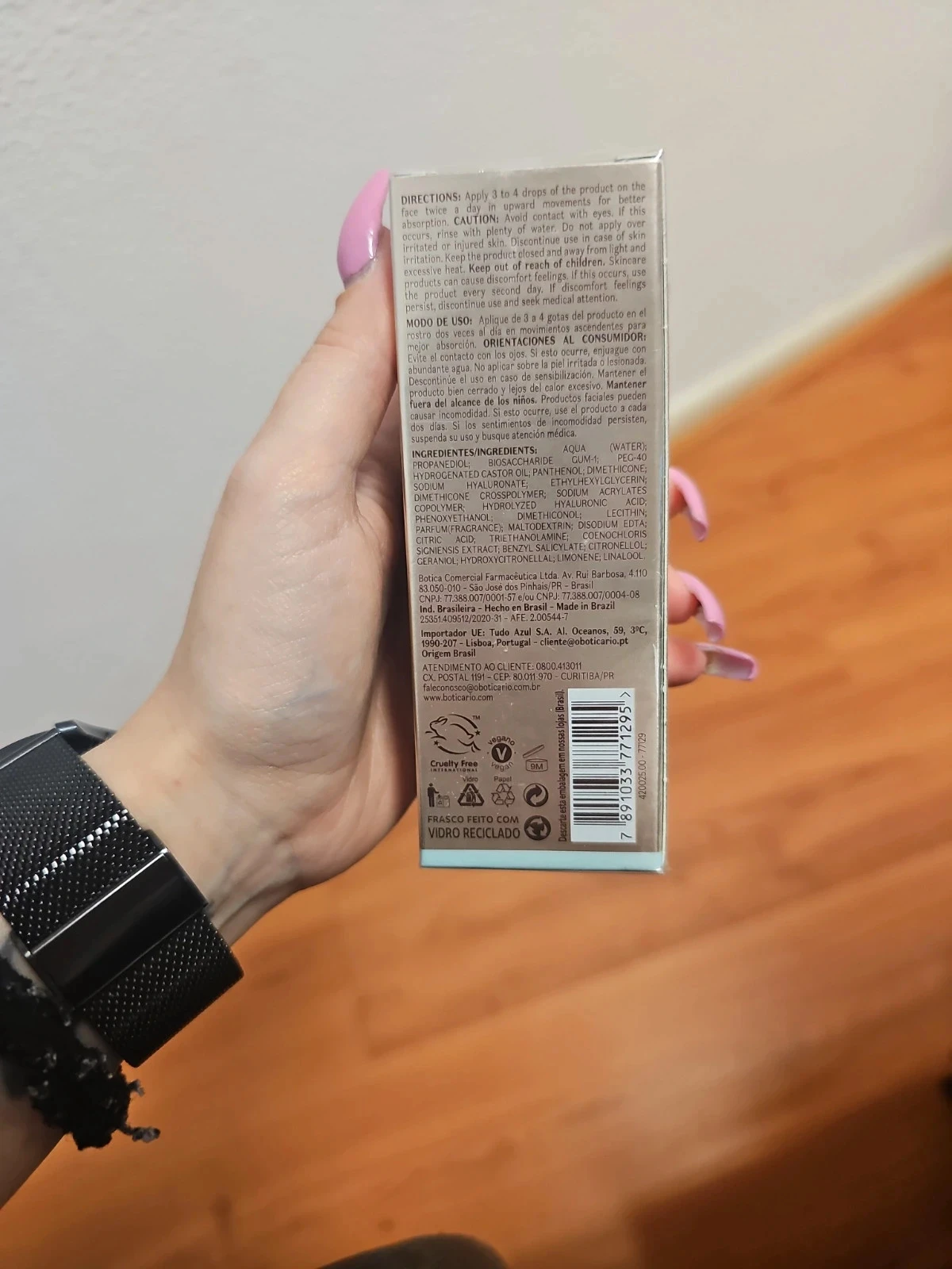 Serum met hoge concentratie hyaluronzuur Botic, 30ml – photo 4
